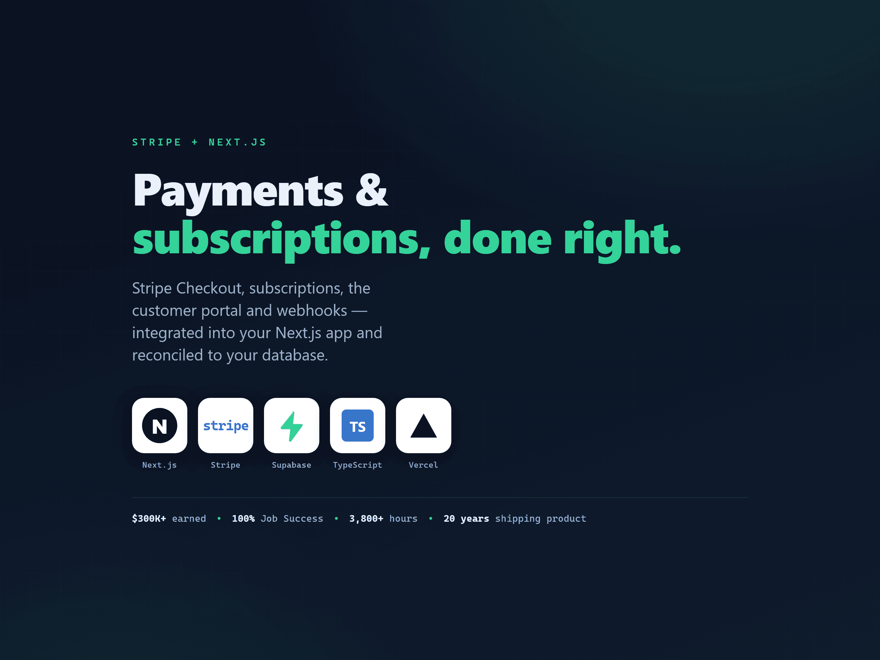 Integrate Stripe Payments & Subscriptions into a Next.js App