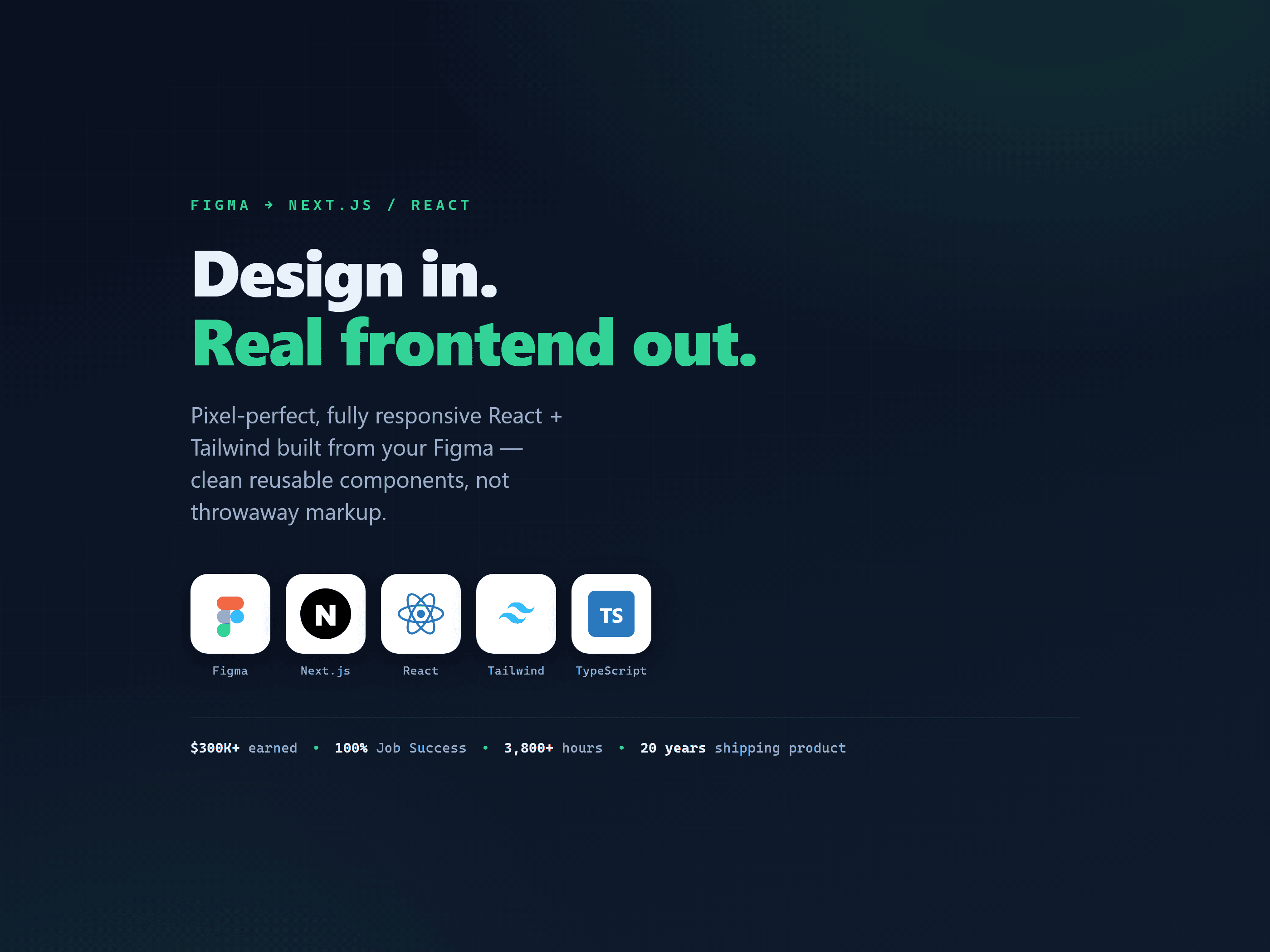 Figma to Next.js / React — Pixel-Perfect Responsive Frontend