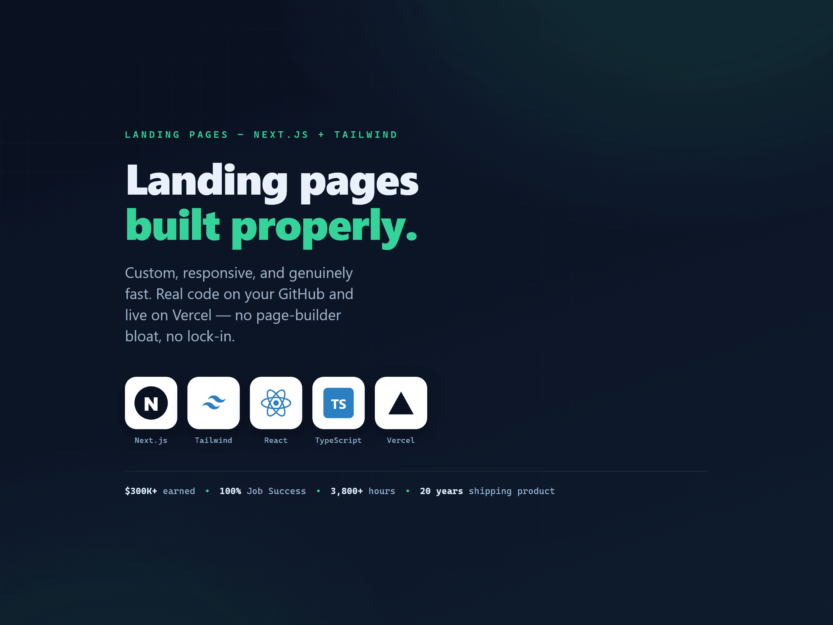 Landing Page (Next.js + Tailwind)