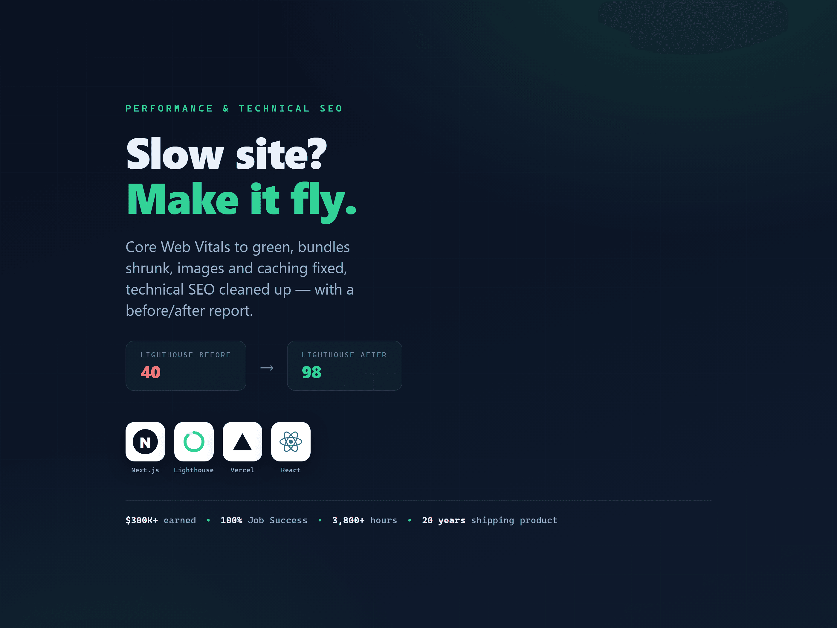 Next.js Performance & SEO Optimization (Core Web Vitals)
